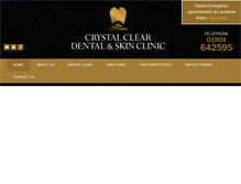 Tablet Screenshot of crystalcleardental.co.uk